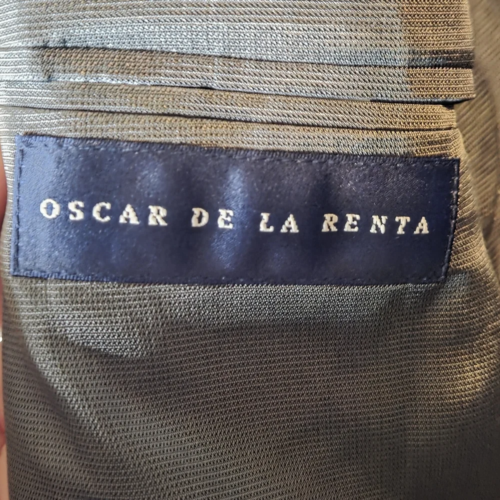Oscar de la Renta Dark Gray Men's 3 Button Wool Sport Coat Size 42S